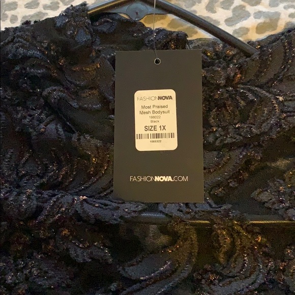 Black long sleeve bodysuit - Picture 3 of 3